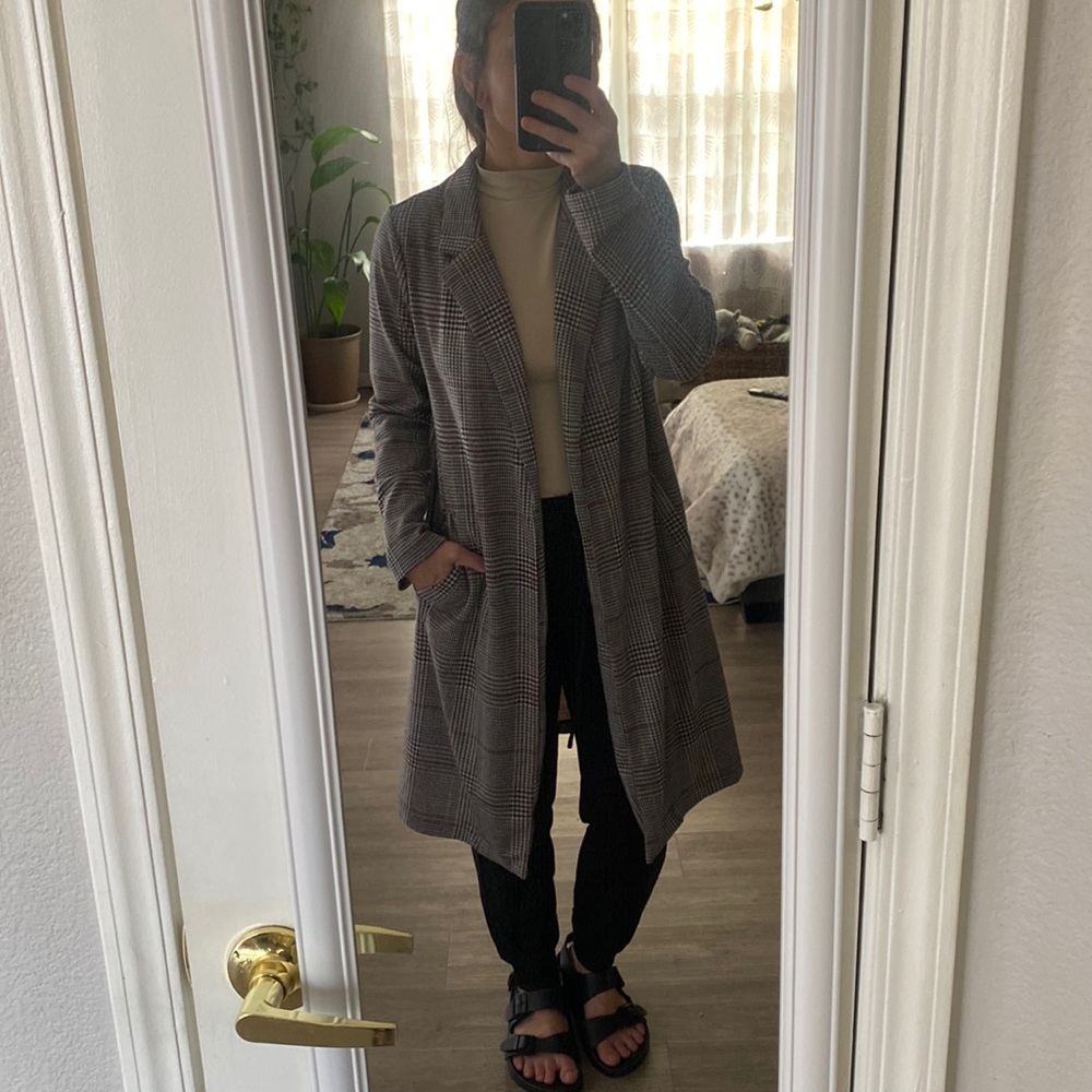 Lightweight open front blazer